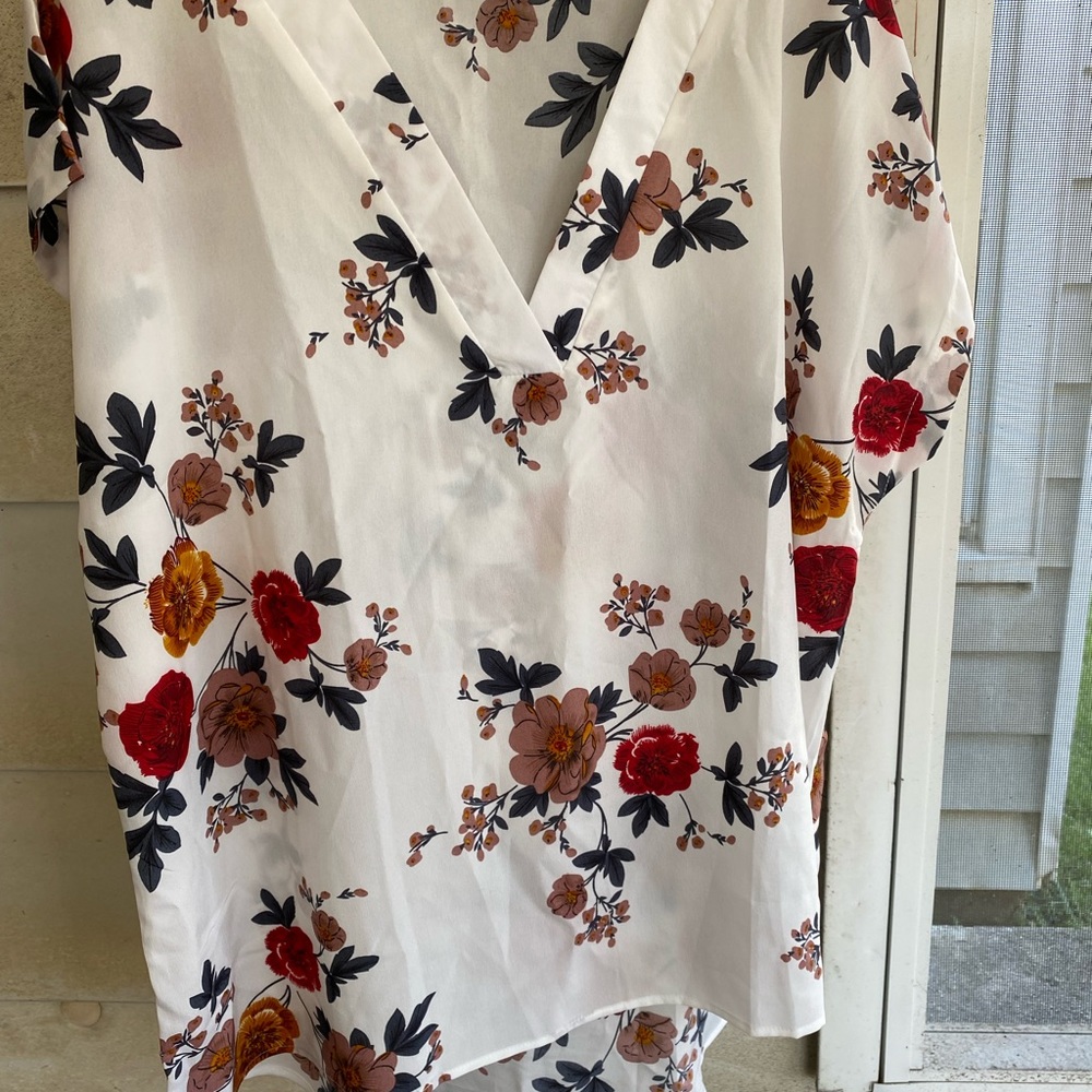 SHEIN Curve HI LOW Top Floral Size 2x